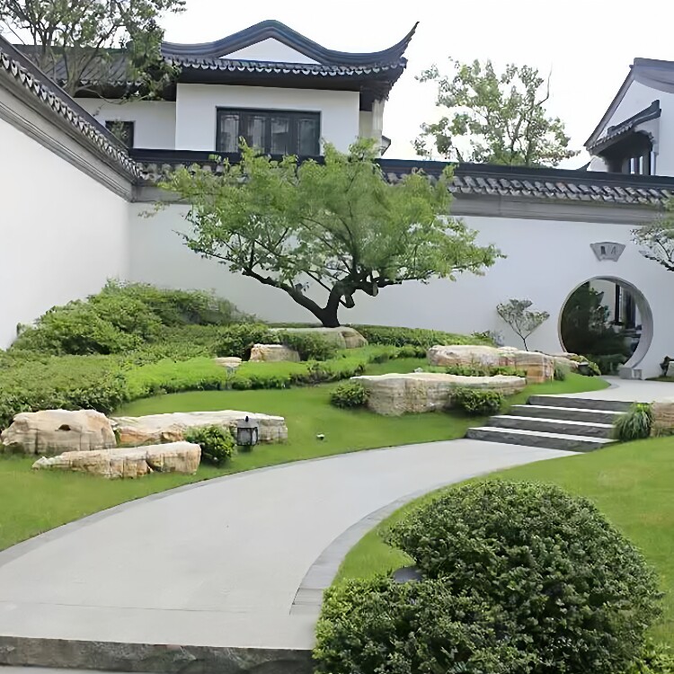 园林草地石大中小型户外庭院景观石雕工程湖岸河岸园林景观