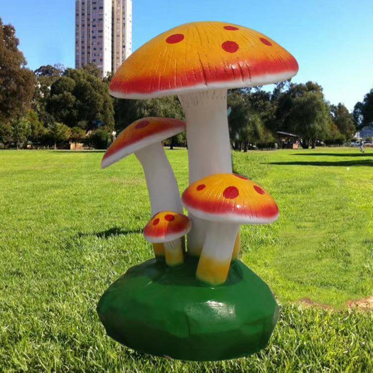 玻璃钢蘑菇雕塑户外生态瓜果蔬菜园景观小品农场装饰摆件