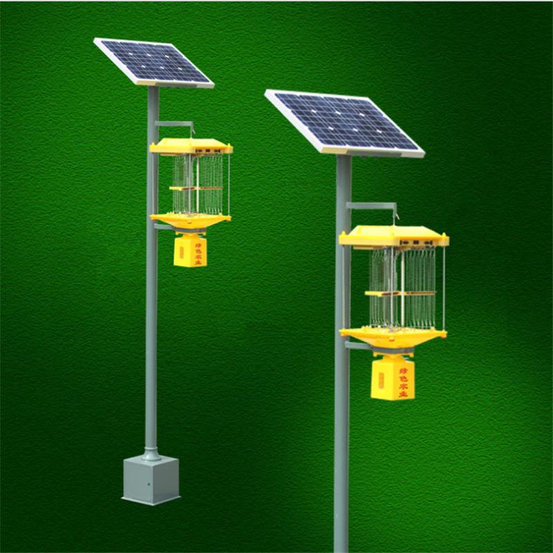 太阳能果园农用频振杀虫灯智能光控全自动清虫灭蚊灯捕诱虫灯航科
