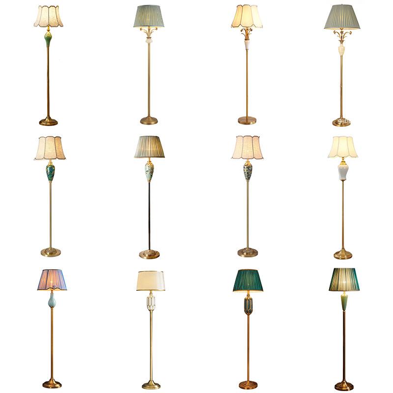 轻奢简约落地灯现代客厅沙发书房卧室立式灯具装饰复古陶瓷落地灯