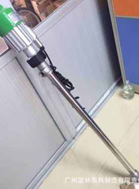 SB-1-1手提式插桶泵立式抽液油桶泵防腐不锈钢插桶泵