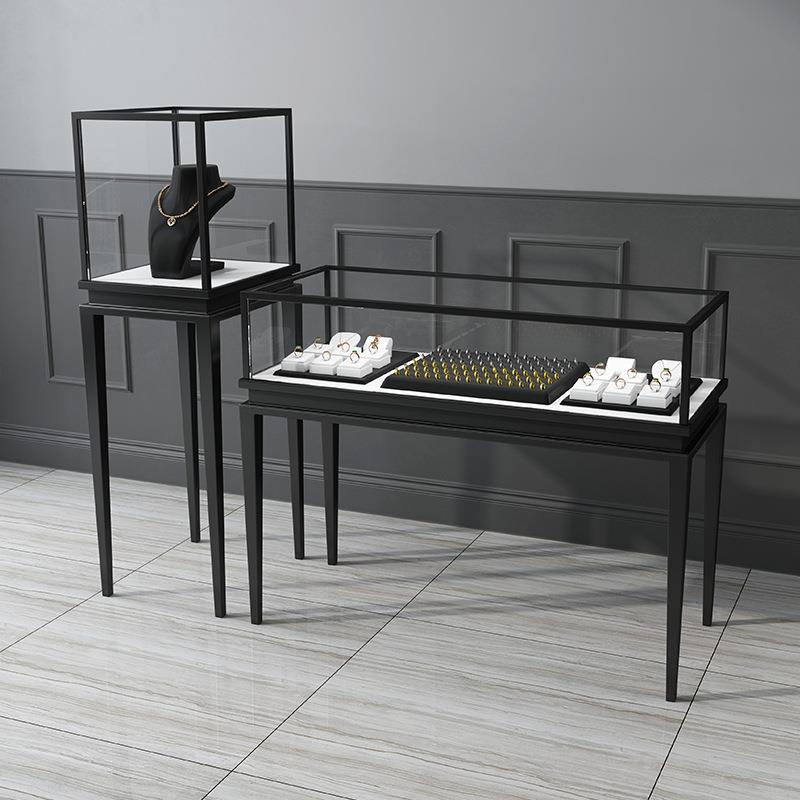 珠宝展示柜首饰玉器工艺品柜博物馆玻璃精品展柜古玩展架简约现代