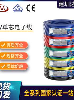 rv电子线0.5平方CE认证铜芯软电线H05V-K玩具电子线EN50525