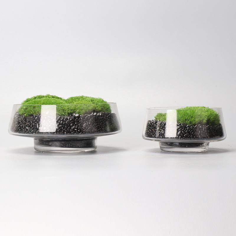 中式现代简约轻奢永生苔藓真苔藓干花绿植花艺盆景洽谈桌餐桌摆件