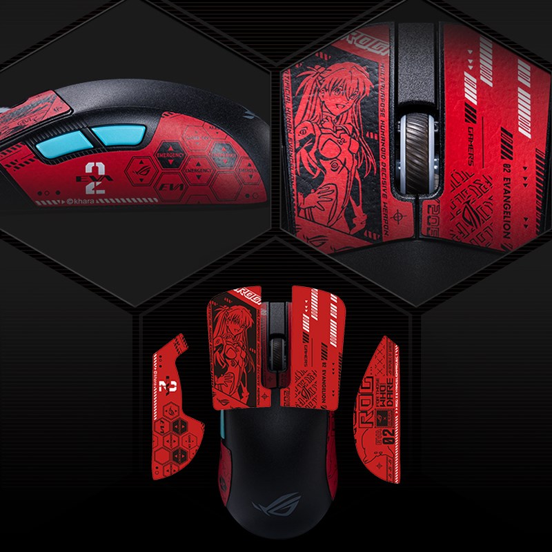 OG龙鳞鼠标月刃2 战刃3无线yAP 36K防滑贴纸防汗A明日香联名