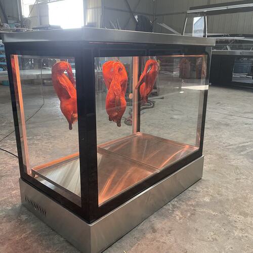 保温烤鸭柜商用台式恒温箱加热烧腊脆皮五花肉保温熟食玻璃展示柜