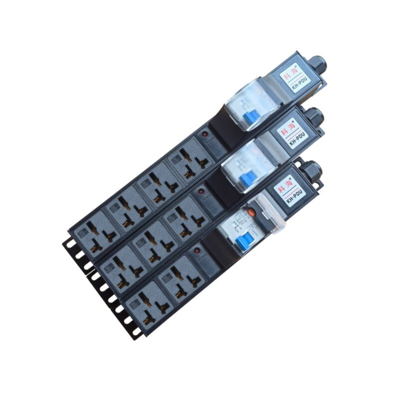 机柜PD工业拖线板234568位y10A16A漏电保护空开防过载短路排插座