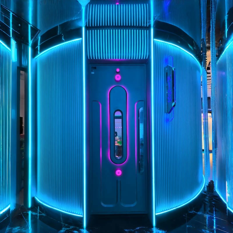 KV防火门隔音j门包房门发光酒吧专用不锈钢门歌厅定制包厢网红门