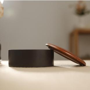 宋坑墨海3寸/4寸/5寸带盖砚台原石带盖罗纹端砚墨池防干砚台石