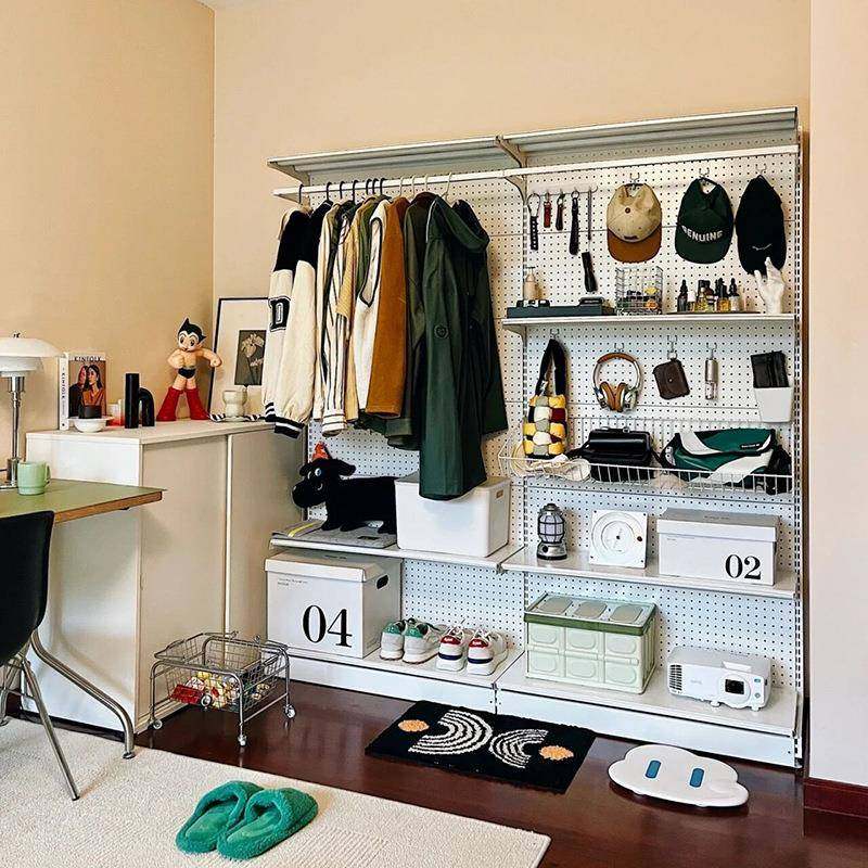 铭添2.2米免打孔网红五金货架改造少女衣柜步入式衣柜洞洞板衣架,特色手工艺,其他特色工艺品,淘宝优惠券,粉丝福利购,淘宝优惠卷