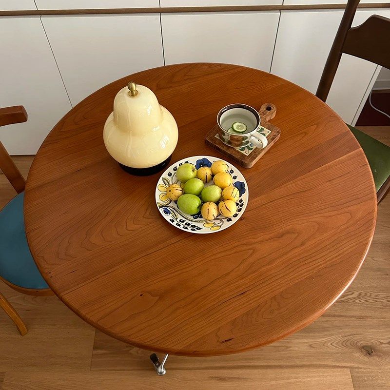 圆形桌面板可定i制尺寸实木桌子盖板茶几吧台大桌子面板圆桌子板