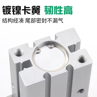 手指气缸夹爪小g型气动机械手夹具平行夹紧FZ6