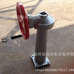 手摇启闭机/厂家生产pQ-2侧摇式启闭机铸铁闸门不锈钢闸门丝杆