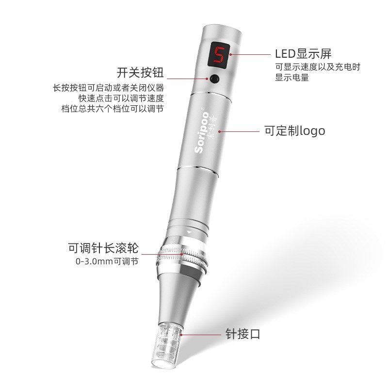 美容院水光ms纳米微晶导入仪器家用美容K仪L3电动微针笔一件代发,美容美体仪器,电子美容仪（非器械）,淘宝优惠券,粉丝福利购,淘宝优惠卷