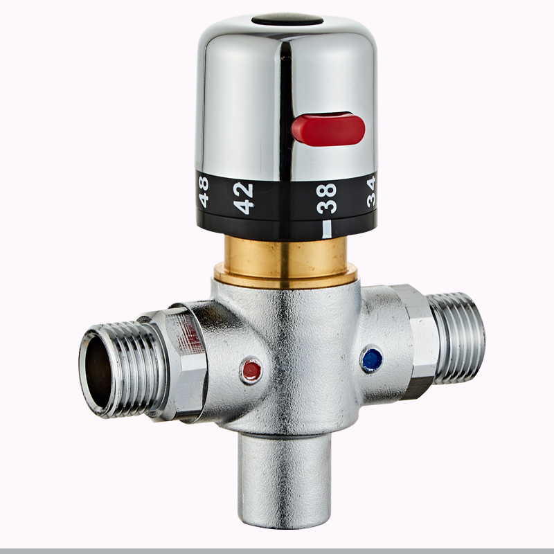 乔斯黄铜智能温控阀自动恒温w开关阀单向控制阀 低温打开 高温关