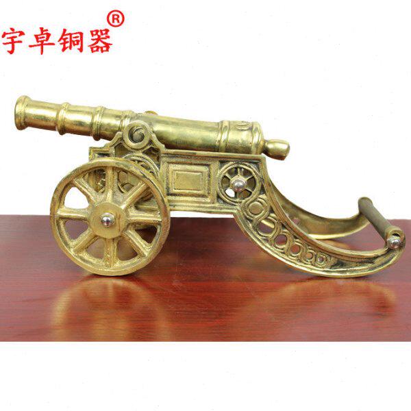 宇卓铜器 大炮铜炮模型工艺品摆件黄铜大炮