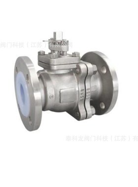 Q641F46 E FEP A F501 气动手动一R体钢衬四氟法兰球阀