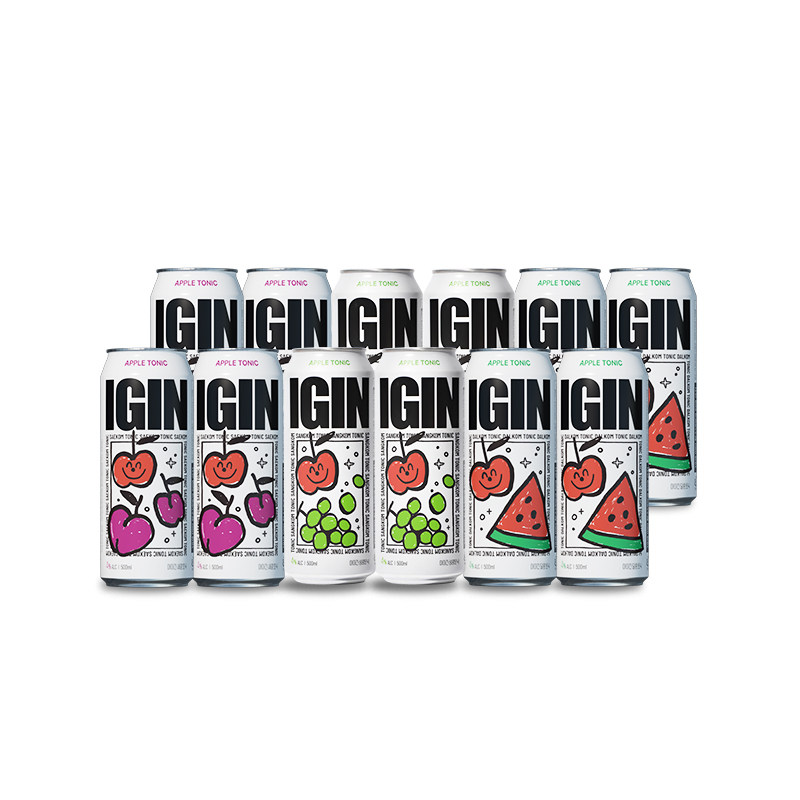 韩国进口12瓶金硕珍IGIN气泡酒微醺水果精酿饮品果酒鸡尾酒女生