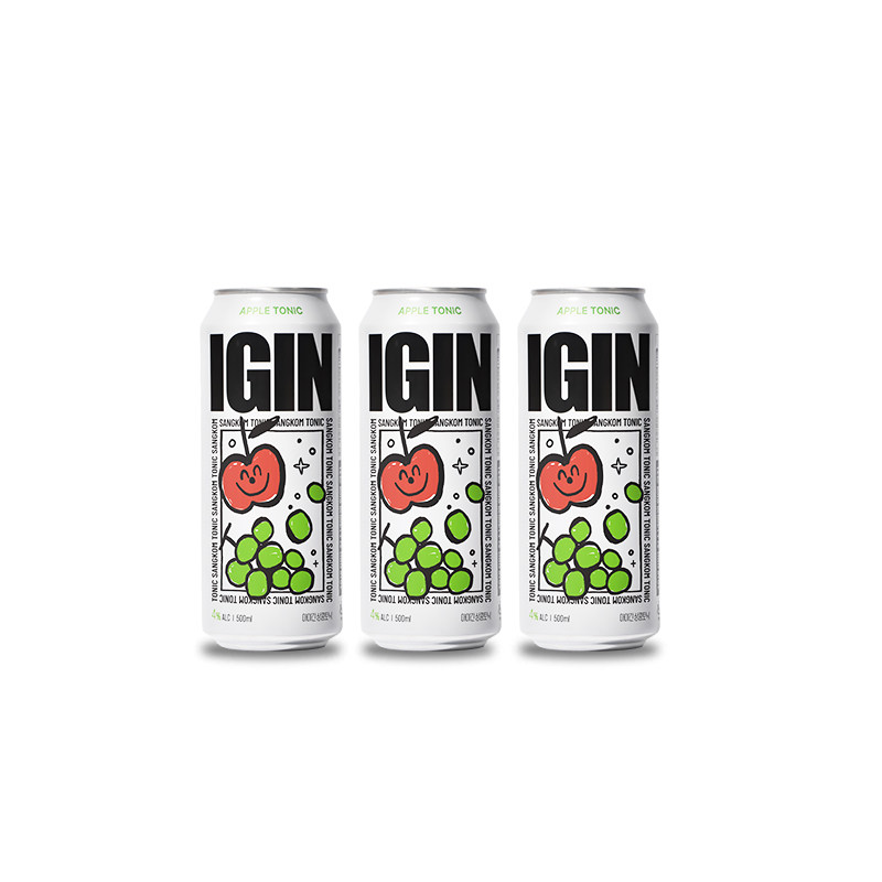 韩国进口3瓶葡萄味金硕珍IGIN气泡酒微醺水果精酿鸡尾酒果酒女生