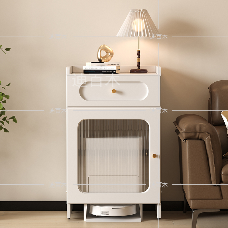 扫地机器人置物柜石头基站柜A云鲸置物架可移动收纳柜鱼缸柜