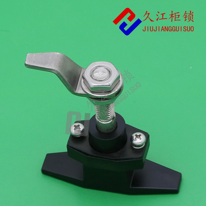 实拍型不锈钢把h手锁MS309-2空气净化器环保设备门锁带拉紧作用