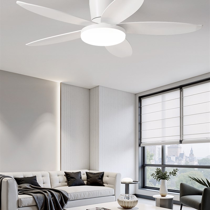 ome餐厅客厅风扇灯简约u大风力家用一体式静音智能变频电风扇