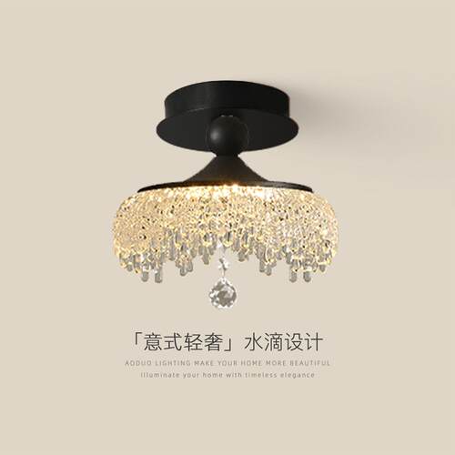 意式轻奢玄关吸顶灯 过道走廊LED吸顶灯 智能控制全光谱灯具