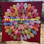 夜市摆摊挡子汽球射击打公园反弹扎背景布加厚版 靶气球飞镖布庙会