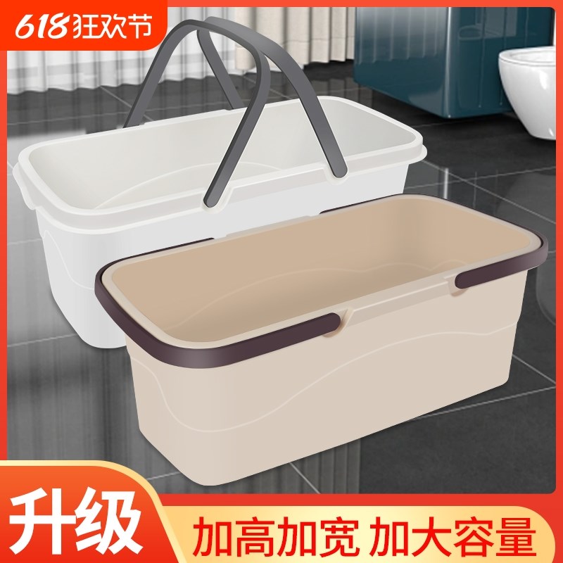 拖把桶拖地拖布桶家o用挤水专用长方形脱I水墩布拖把池收洗车加高