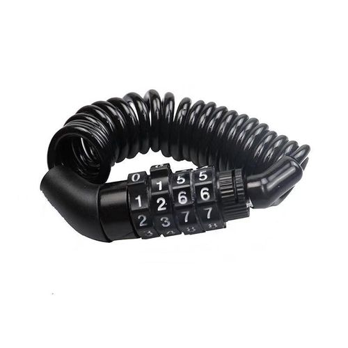 头盔锁防盗锁山地电动自行车密码锁便携式单车V钢丝锁钢缆锁