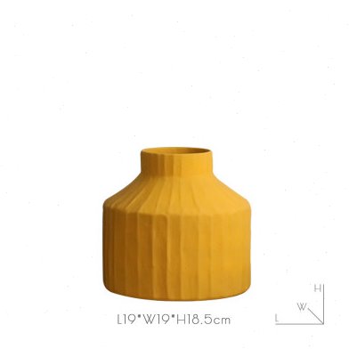 北欧式莫兰迪陶瓷花瓶插花花器艺术软装饰品样板房间售楼处摆件