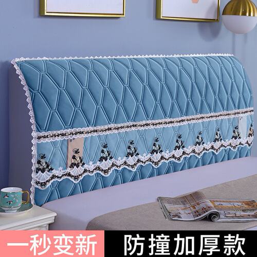通用网红欧式床头罩2021年新款全包弧形床头罩简约保护软包靠背套