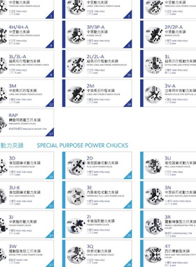 台湾佳贺 中实立式卡盘 VP-306 立式卡盘