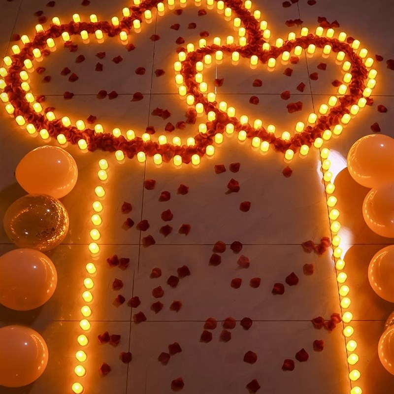 求婚室内布置表白浪漫网红套餐告白仪式J感创意用品气球场地蜡烛