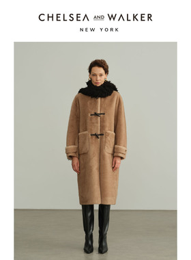 Chelsea and Walke环保皮草女外套2025新款重工老钱风毛毛外套