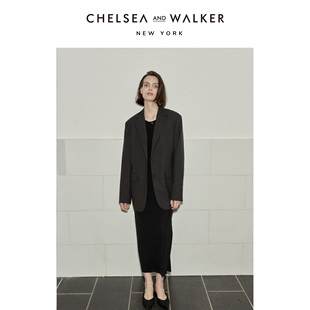 廓形羊毛西装 Chelsea 经典 Walker吴昕同款 气质通勤百搭西服女 and