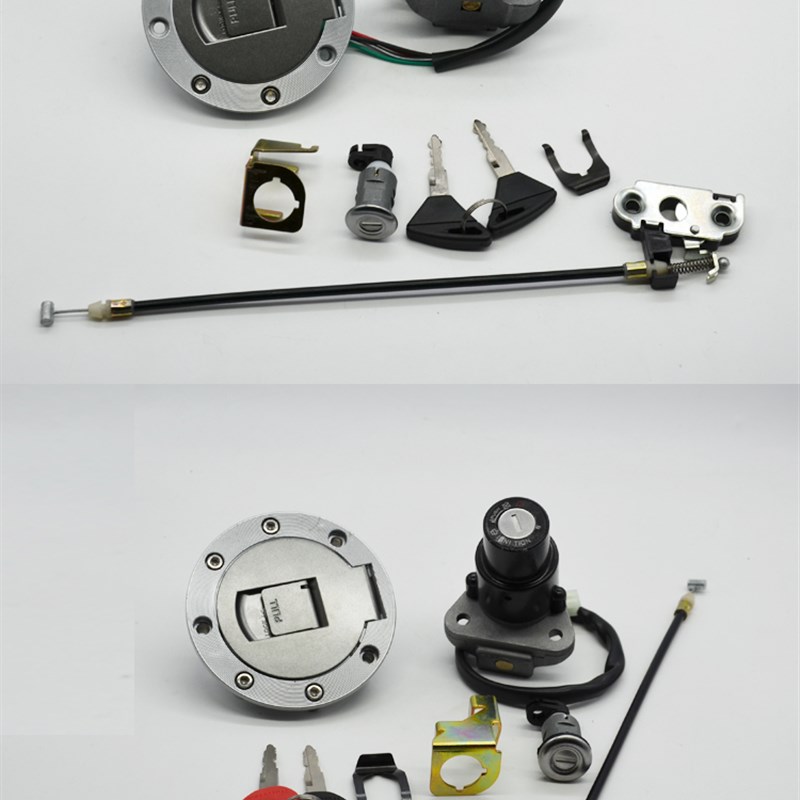 公路赛川崎小忍者摩托车龙头电门锁永源350战隼跑车点火坐垫套锁