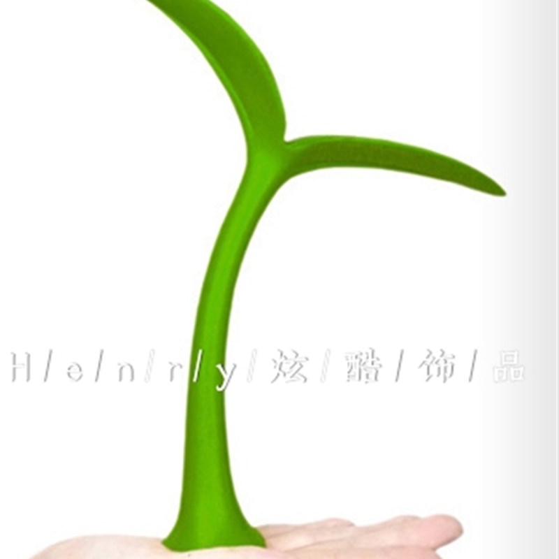 卖萌个性汽车机车电动车安全帽装饰豆芽小草小树苗装饰品感叹问号