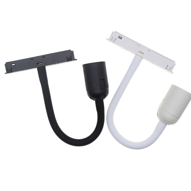 20款通用磁吸轨道软管灯头一体模块轨道灯配件取电磁吸轨道灯头