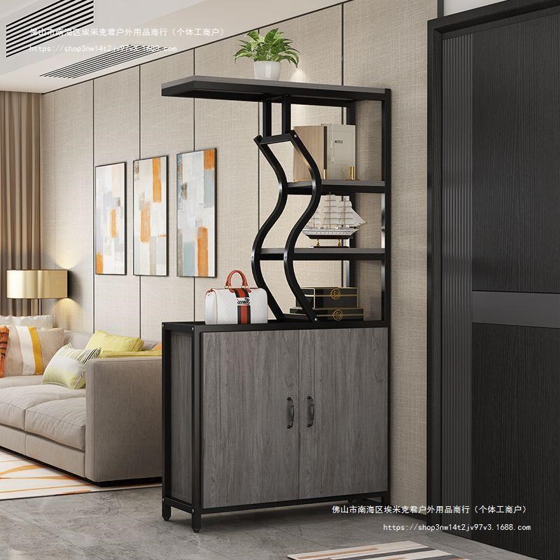 简约落地置物柜过道储物柜客厅屏风隔断柜门厅Q玄关柜收纳架整理