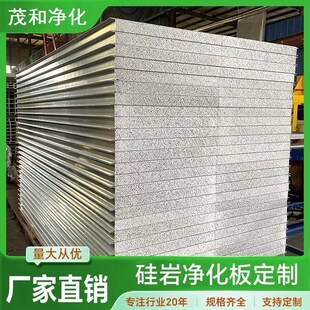 机制硅岩净化g板彩钢板轻质隔板墙复合夹心泡沫板隔热室内保温板