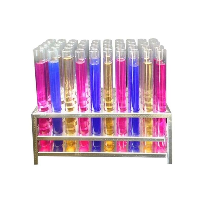 纳仕徳WAdS184实验室耐高温圆底玻璃试管40支配试管架配胶塞15*1