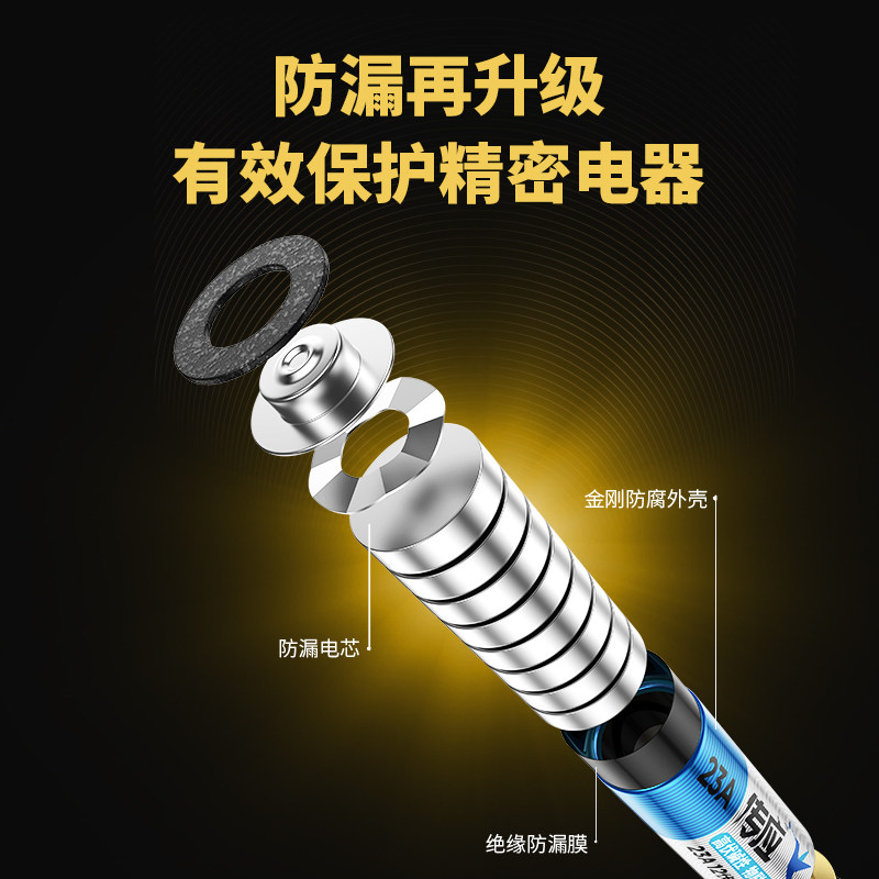 南孚电池23A 12V电池a23s 12v卷帘门铃防盗引闪器23a12v车库遥控