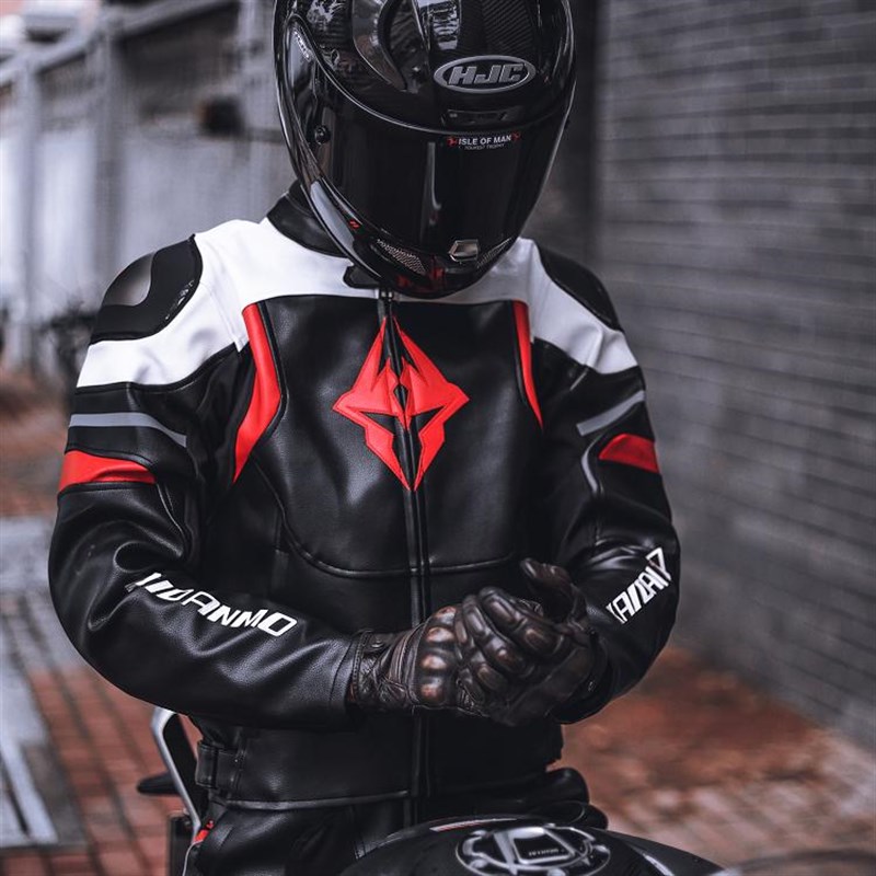 恺丹摩摩托车骑行服赛车服防寒服套装保暖男女款四季通用驼峰皮衣