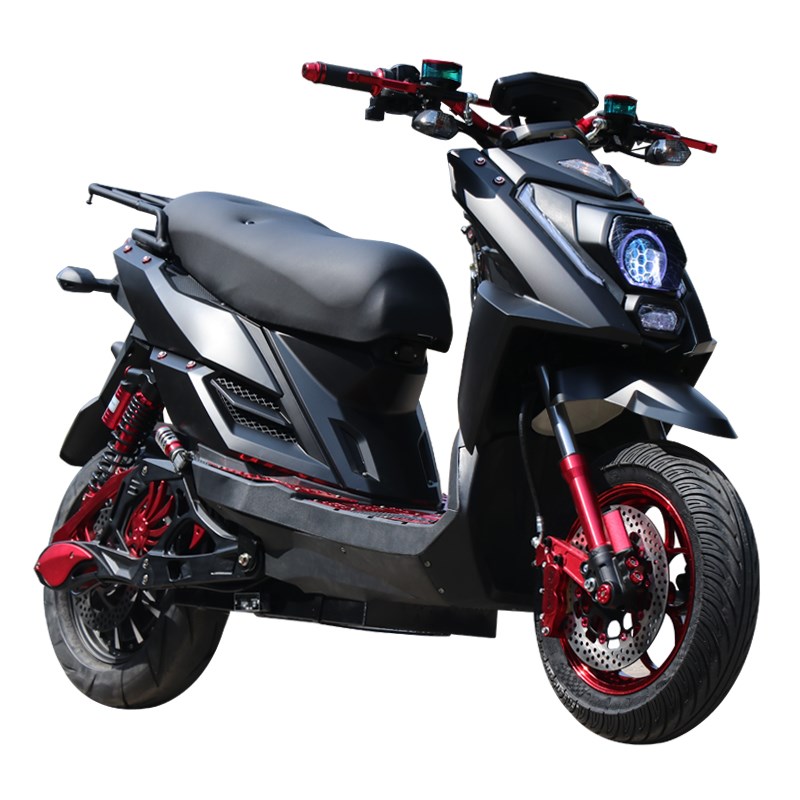 聚龙TTX电摩锂电池72V新款踏板电动车双人座外卖高速电动摩托车