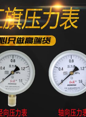气压表储气罐红旗压力表径向010-6.压力表MPA0 1 压力表轴向Y