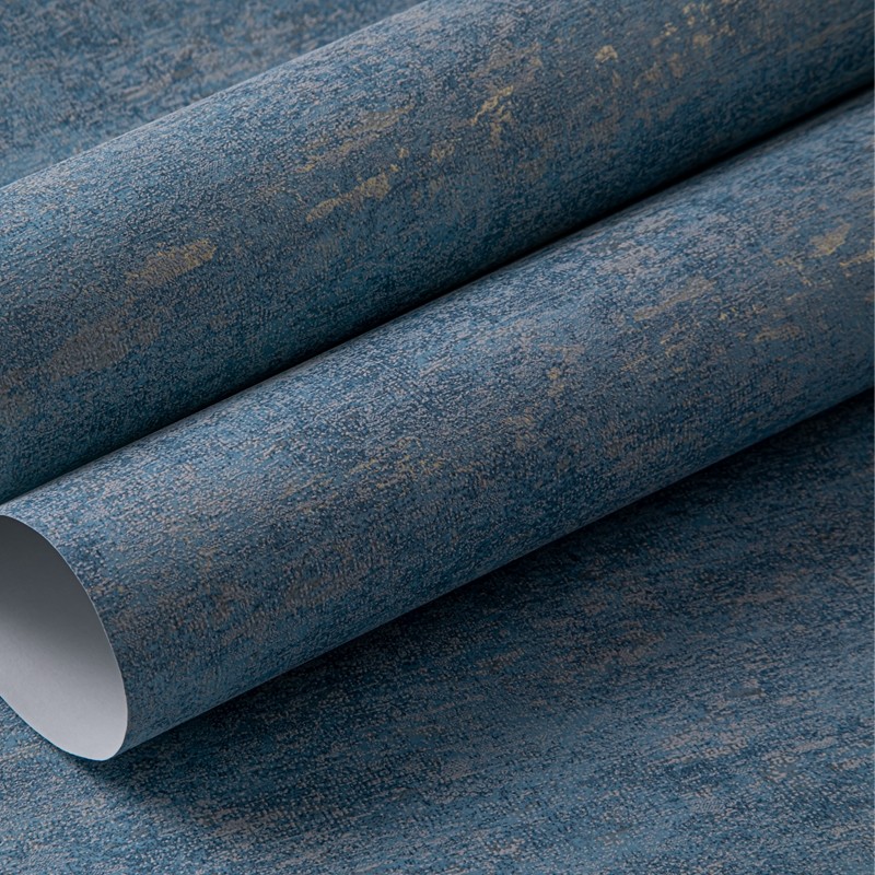 湖蓝色3D素色硅藻泥仿p古墙纸 卧室客厅酒店餐厅 轻奢复古纯色壁