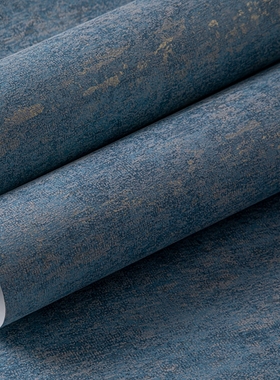 湖蓝色3D素色硅藻泥仿p古墙纸 卧室客厅酒店餐厅 轻奢复古纯色壁