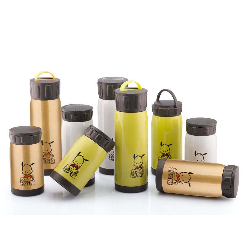 顺发460ml棉花糖304不锈钢真空保温杯时尚双层直身W杯儿童卡通水