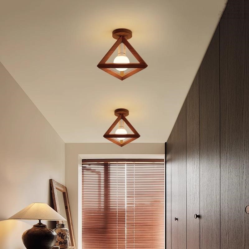 过道吸顶灯日h式诧寂风复古温馨卧室床头灯简约入户走廊玄关吸顶